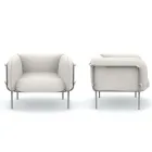 Low Outdoor Armchair with Padded Seat Made in Italy - Planter Viadurini