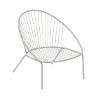 Low Stackable Garden Armchair in Steel Made in Italy - Sansa Viadurini
