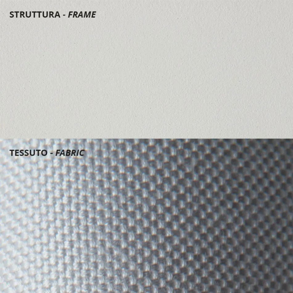 Low Garden Armchair in Galvanized Steel with Armrests Made in Italy - Selvaggia Viadurini