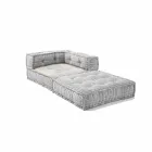 Chaise Longue armchair in Patchwork Cotton for Ethnic Design Lounge - Fiber Viadurini