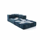 Chaise Longue armchair in Patchwork Cotton for Ethnic Design Lounge - Fiber Viadurini