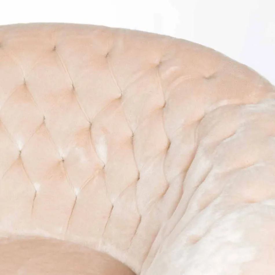 Balma capitonnè classic faux fur armchair Viadurini