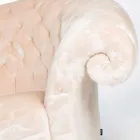 Balma capitonnè classic faux fur armchair Viadurini