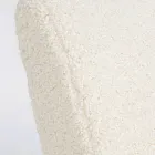 Armchair with Armrests in Rubberwood and Wool Effect Seat - Patrizia Viadurini