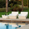 Outdoor/indoor armchair with armrests Slide Kami San, made in Italy