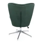 Armchair with Adjustable Structure in Chromed Steel and Velvet - Giulia Viadurini