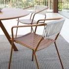 Outdoor Armchair in Galvanized Steel Stackable Made in Italy 2 Pieces - Vesna Viadurini