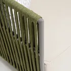 Outdoor Armchair in Aluminum and Woven Fabric - Eugene Viadurini