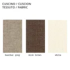 Outdoor Armchair in Polyethylene with Fabric Cushion Made in Italy - Belida Viadurini