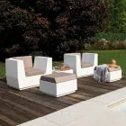 Outdoor Armchair in Polyethylene with Cushion Made in Italy - Chiabotto Viadurini