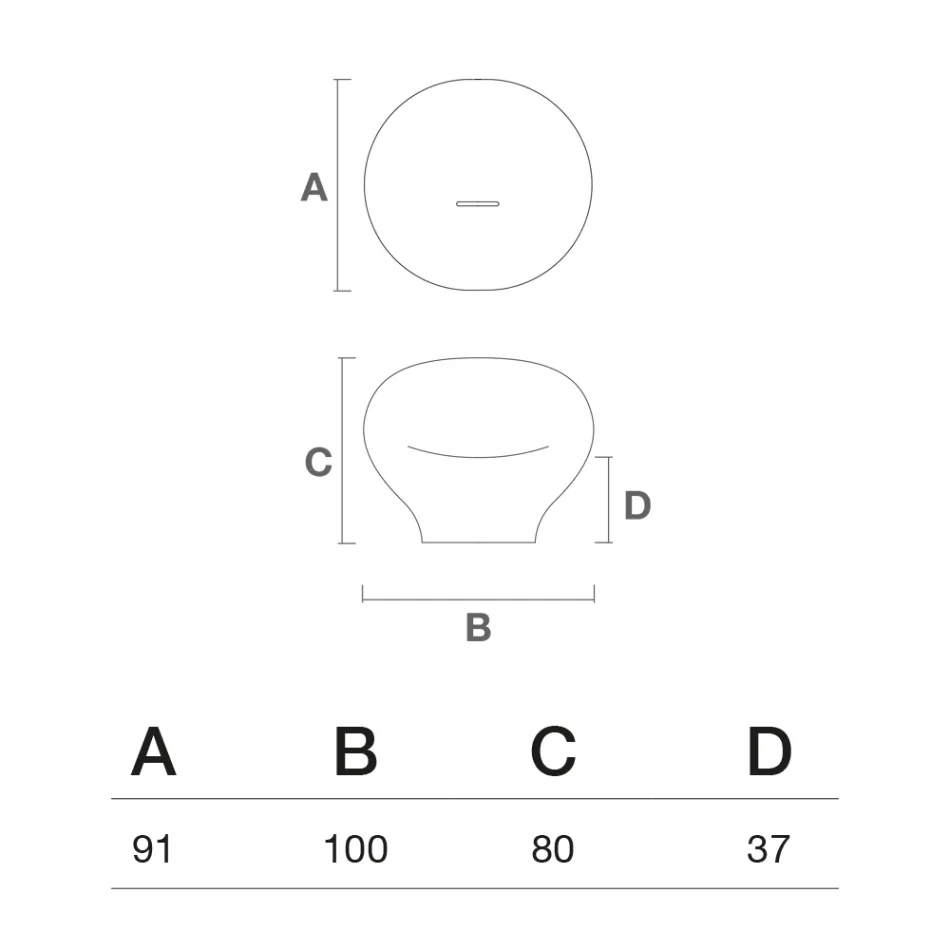 Outdoor Polyethylene Armchair Available in Various Colours - Towel Viadurini