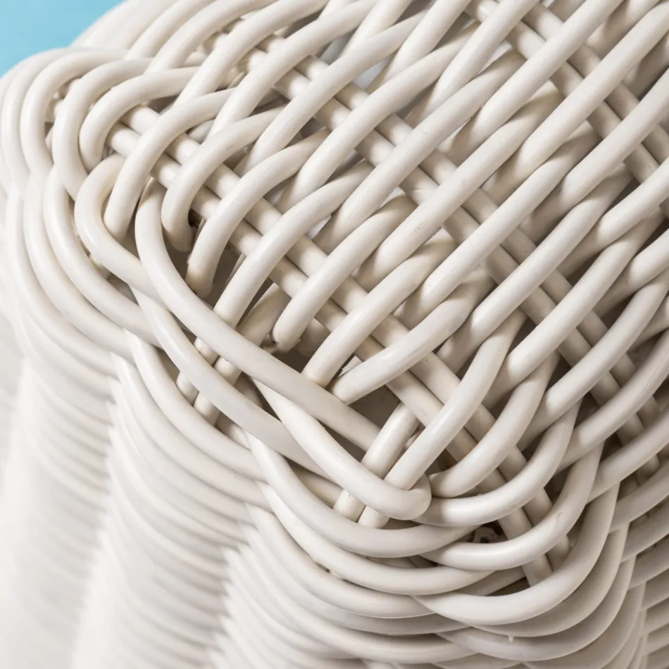 Outdoor Armchair in Woven Polyrattan - Charlie Viadurini