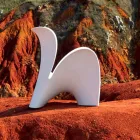 Design Colored Plastic Outdoor or Indoor Armchair - Lily by Myyour Viadurini