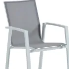 Outdoor Armchair Made of Aluminum and Textilene - Map Viadurini