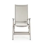 Reclining Outdoor Armchair with Aluminum Structure, Homemotion - Ursula Viadurini
