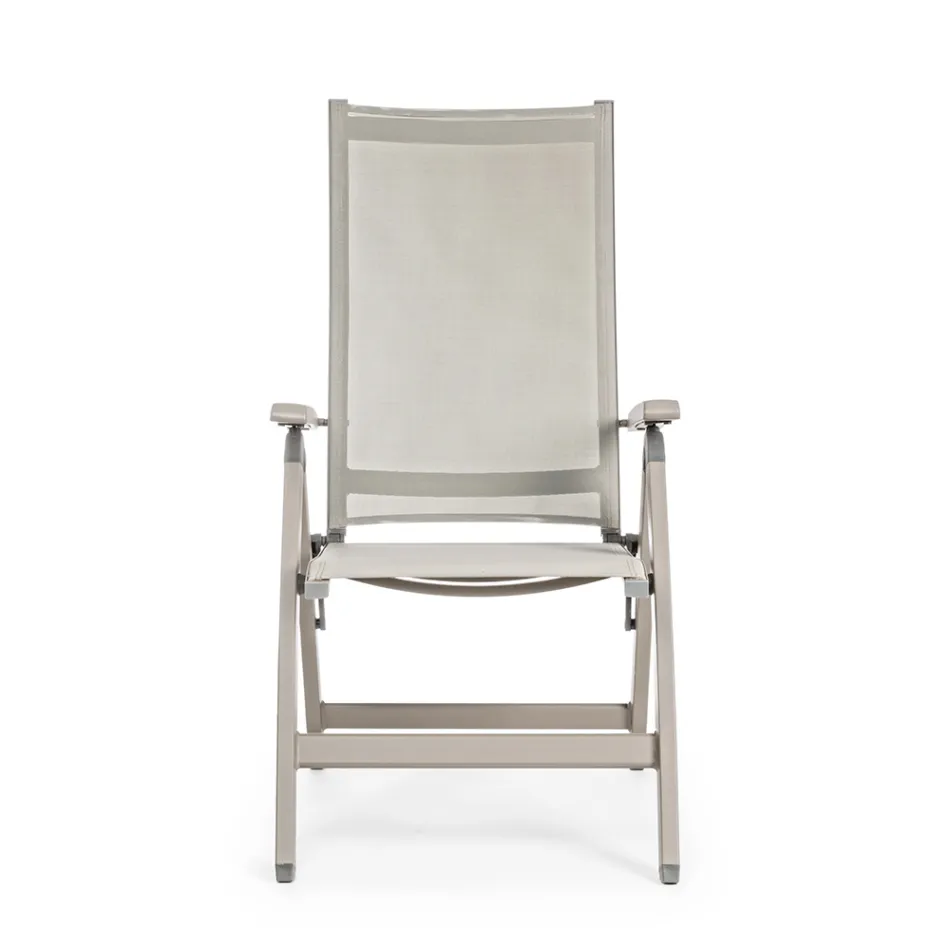 Reclining Outdoor Armchair with Aluminum Structure, Homemotion - Ursula Viadurini