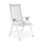 Reclining Outdoor Armchair with Aluminum Structure, Homemotion - Ursula Viadurini