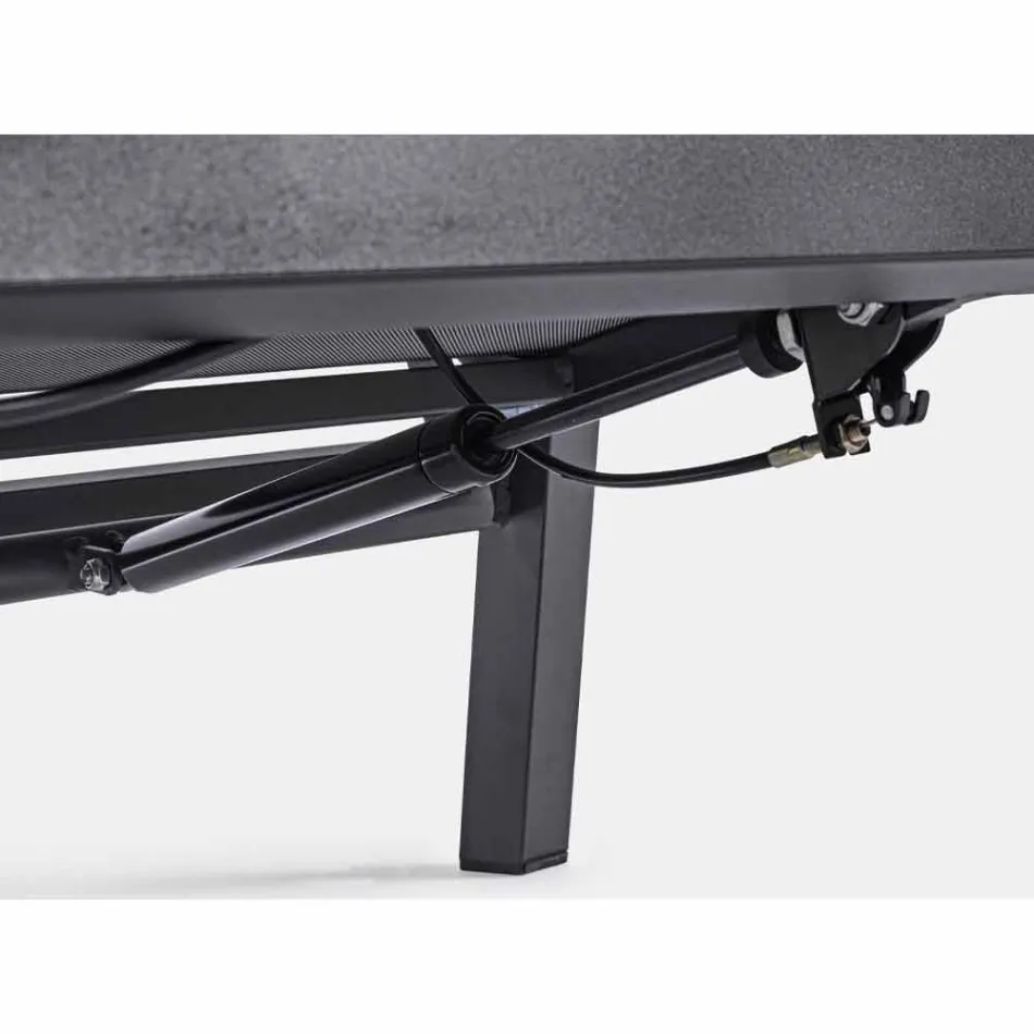 Reclining Outdoor Armchair in Fabric and Aluminum, 2 Pieces - Nathy Viadurini