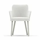 Design Varaschin Emma outdoor armchair in aluminum and fabric Viadurini