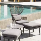 Varaschin Emma upholstered outdoor armchair of modern design Viadurini