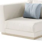 Garden Armchair with Right Corner Structure Made in Italy - Rubik Viadurini