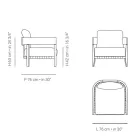 Garden Chair with Teak Wood Frame Made in Italy - Briga Viadurini