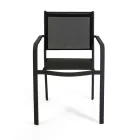 Garden Chair in Aluminum and Textilene with Different Finishes - Notebook Viadurini
