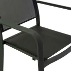 Garden Chair in Aluminum and Textilene with Different Finishes - Notebook Viadurini