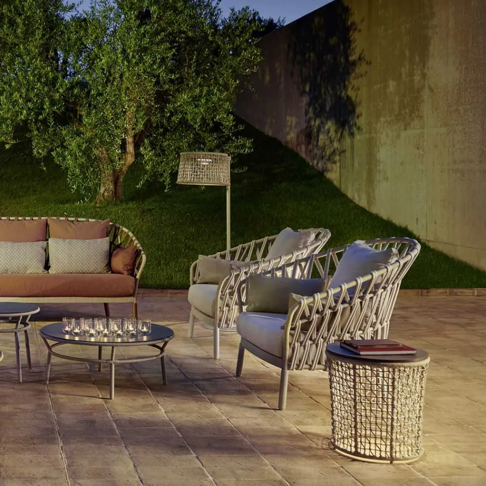 Aluminum Garden Armchair Made in Italy - Emmacross by Varaschin Viadurini