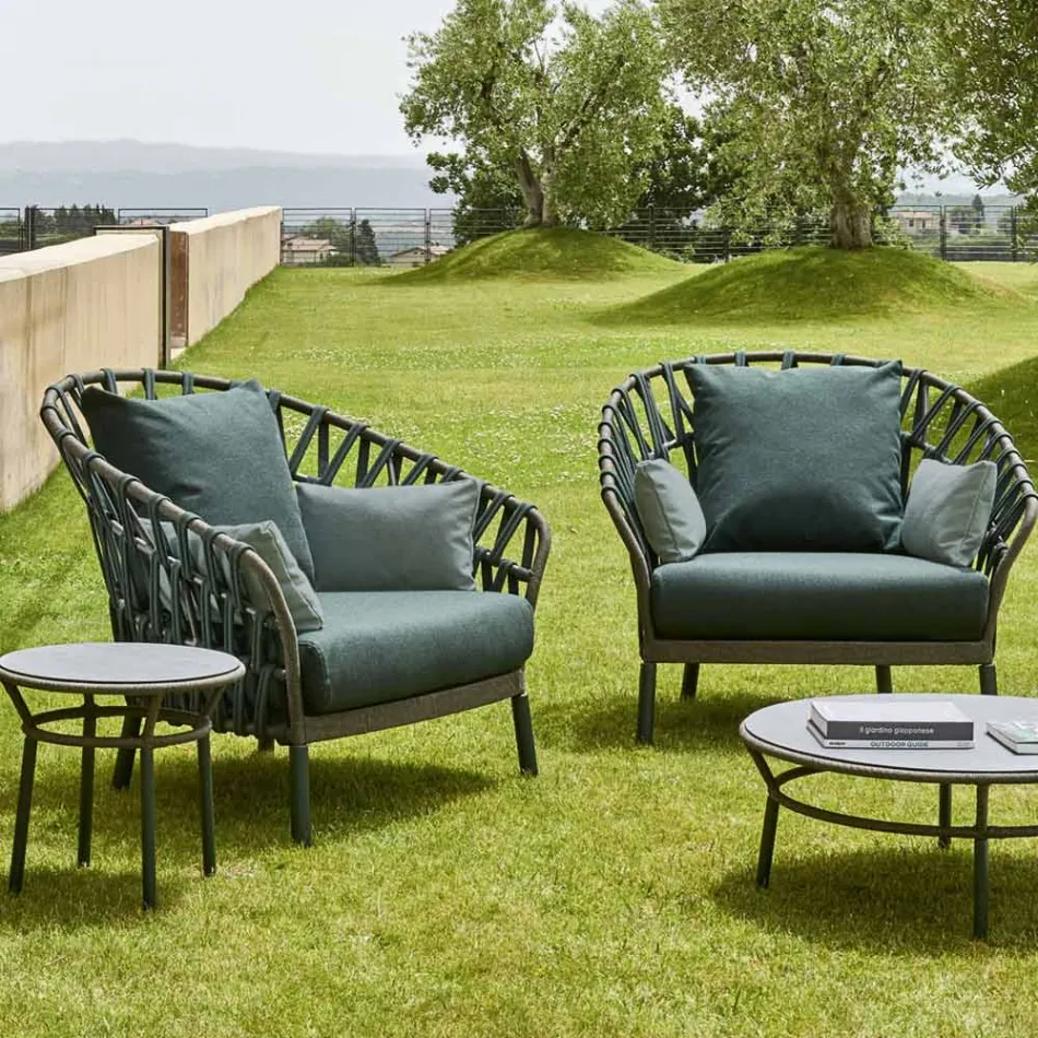 Aluminum Garden Armchair Made in Italy - Emmacross by Varaschin Viadurini