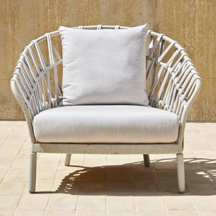 Aluminum Garden Armchair Made in Italy - Emmacross by Varaschin Viadurini
