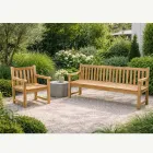 Garden Armchair in Natural Teak Wood - Yggdrasil Viadurini