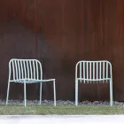 Stackable Metal Garden Armchair Made in Italy 2 Pieces - Simply Viadurini