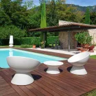 Garden Armchair in Modern Colored Polyethylene Made in Italy - Desmond Viadurini