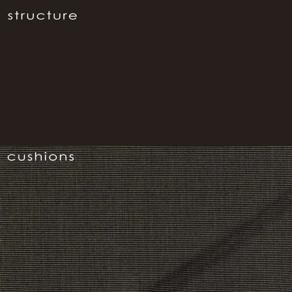 Garden Armchair in Polyethylene and Fabric Made in Italy - Freccia Viadurini