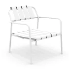 Garden Armchair Made Entirely of Aluminum - Resplendent Viadurini
