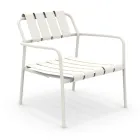 Garden Armchair Made Entirely of Aluminum - Resplendent Viadurini
