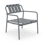 Garden Armchair Made Entirely of Aluminum - Resplendent Viadurini