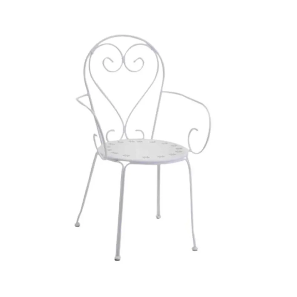 Garden Chair Made Entirely of Metal - Archive Viadurini