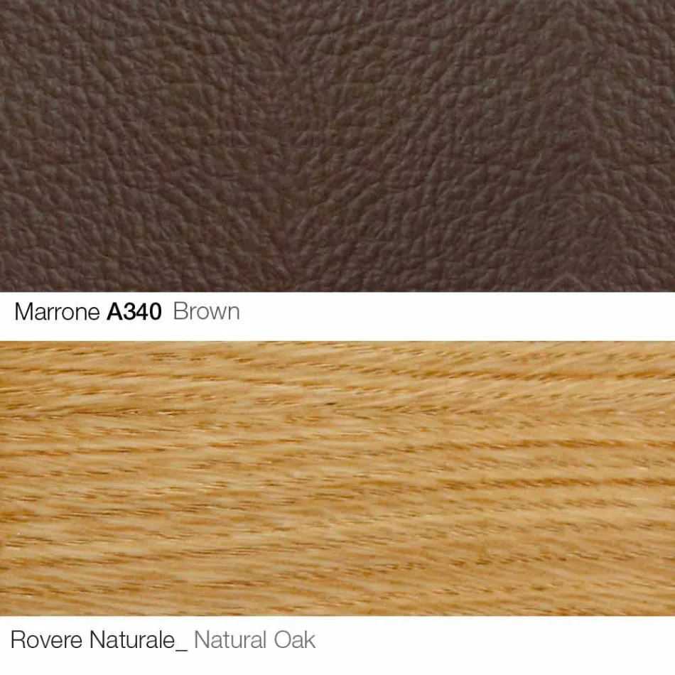 Living Room Armchair with Footrest in Leather and Wood Made in Italy - Butterfly Viadurini