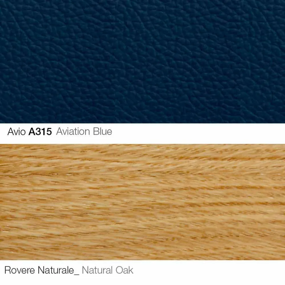 Living Room Armchair with Footrest in Leather and Wood Made in Italy - Butterfly Viadurini