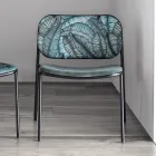 Living Room Armchair in Fabric and Metal Made in Italy 2 Pieces - Sangria Viadurini