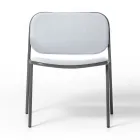 Living Room Armchair in Fabric and Metal Made in Italy 2 Pieces - Sangria Viadurini