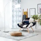Patchwork Fabric Living Room Armchair - Bromo Viadurini