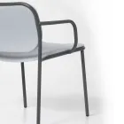 Living Room Armchair Covered in Fabric Made in Italy 2 Pieces - Sangria Viadurini