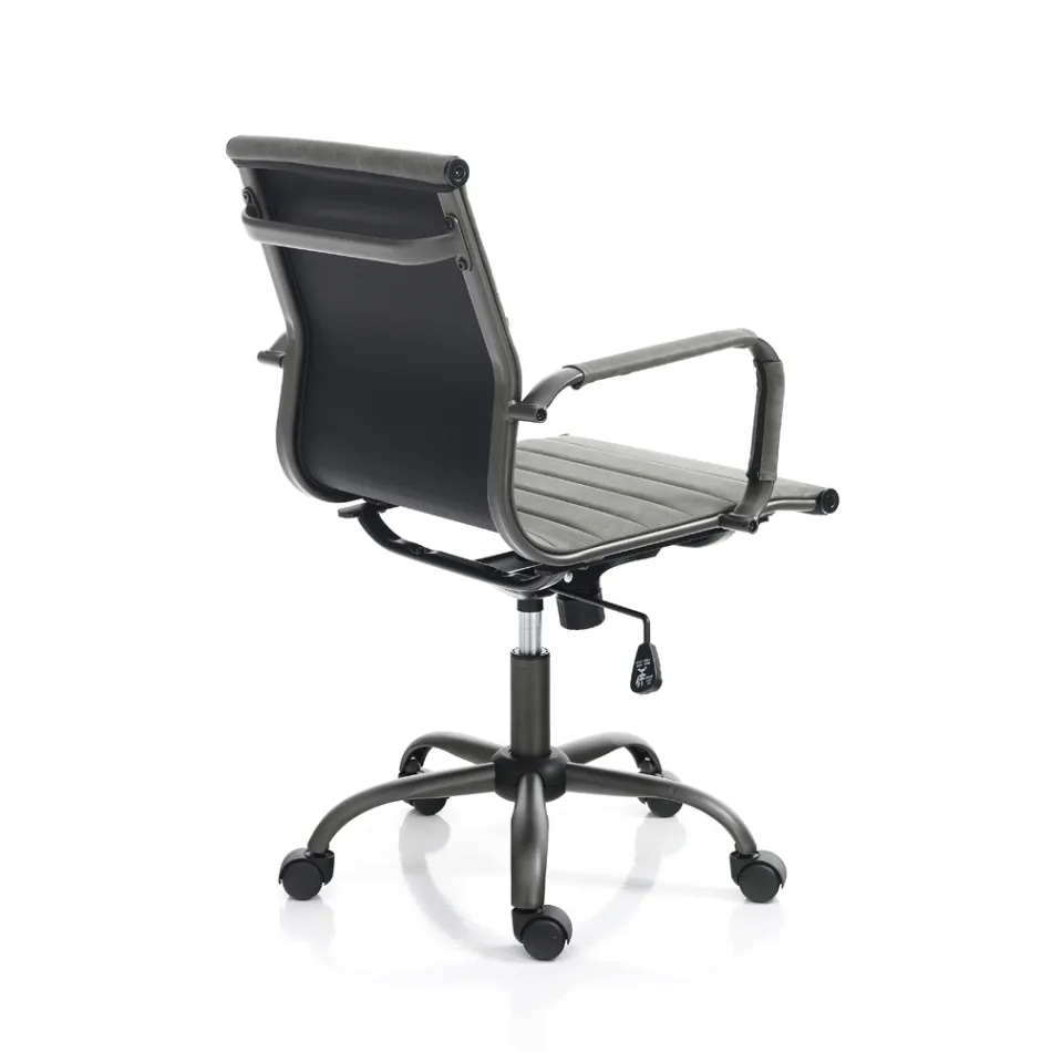 Office Armchair with High or Low Backrest - Rubidio Viadurini