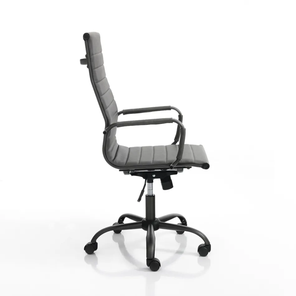 Office Armchair with High or Low Backrest - Rubidio Viadurini