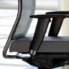 Ergonomic Swivel Office Chair with Wheels and Headrest - Gimiglia Viadurini
