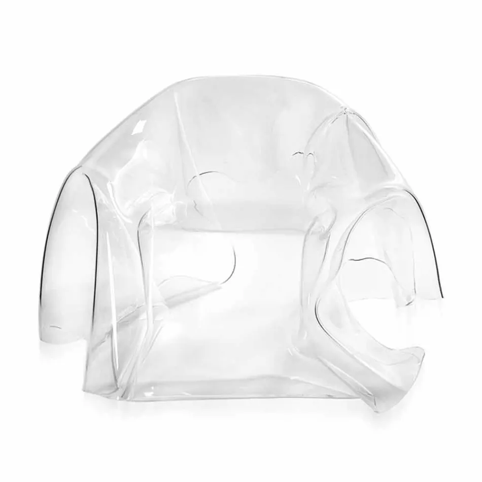 Contemporary plexiglas transparent design armchair Paris, made in Italy Viadurini