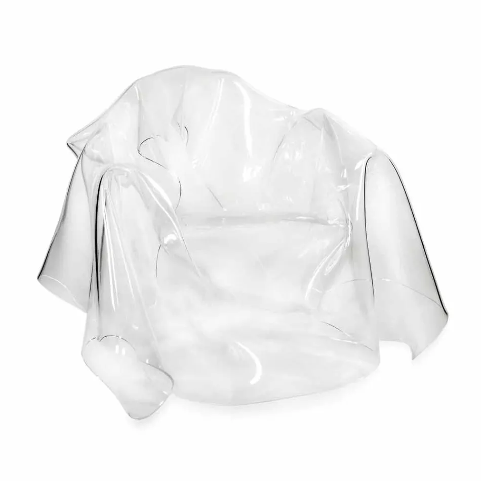 Contemporary plexiglas transparent design armchair Paris, made in Italy Viadurini